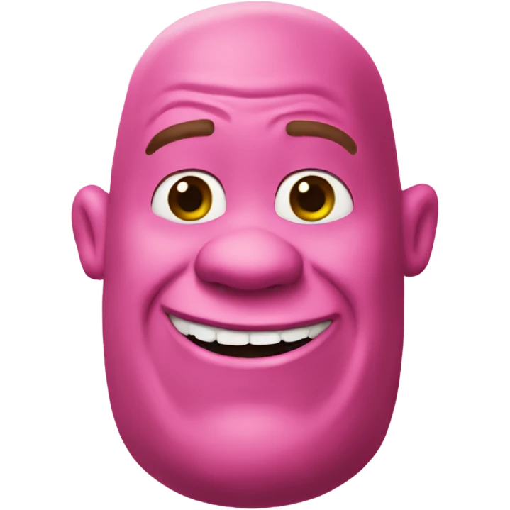 Pink shrek emoji