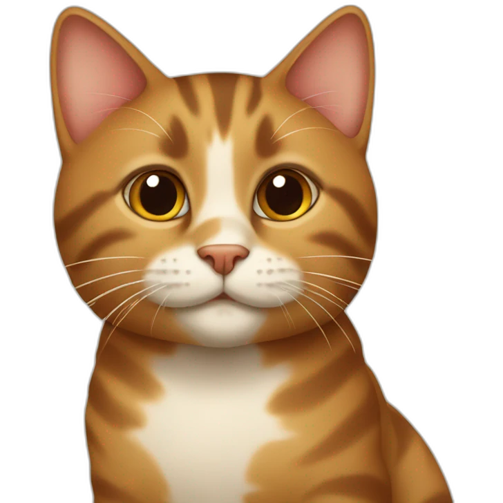 Cat Brown sweet emoji