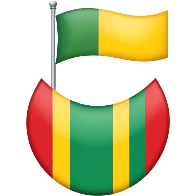 🇱🇹 With white circle in the middle emoji