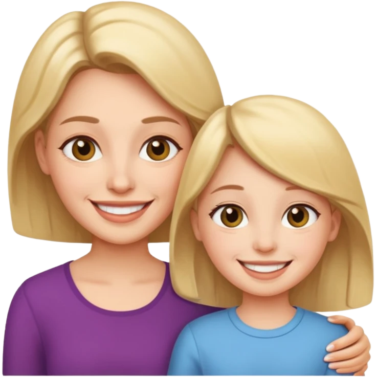 Mother and daughter emoji