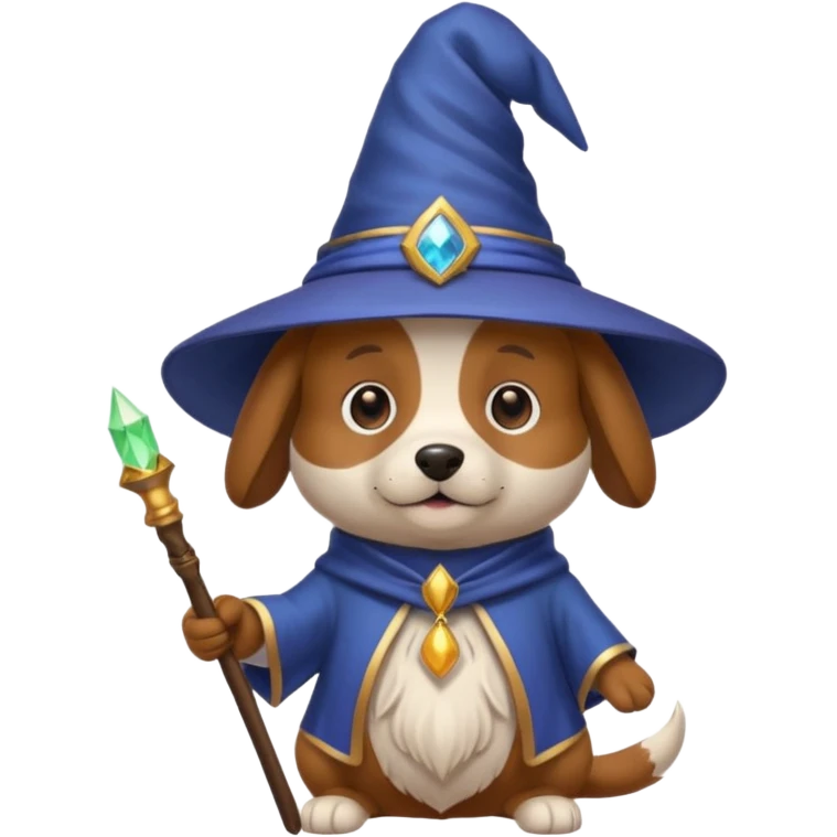 Dog wizard emoji