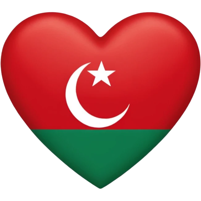 Herz mit Marokkanischen Flagge emoji