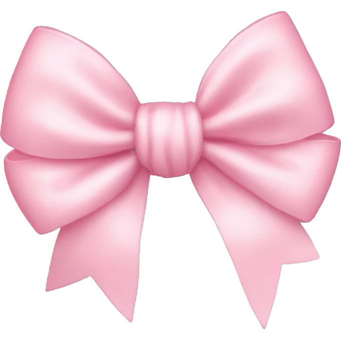 Baby pink bow emoji