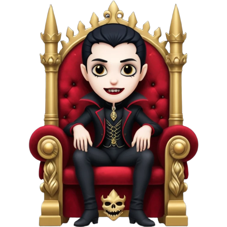vampire in a throne emoji