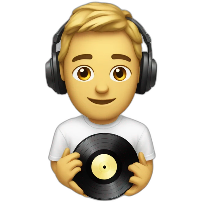 un tocadiscos emoji
