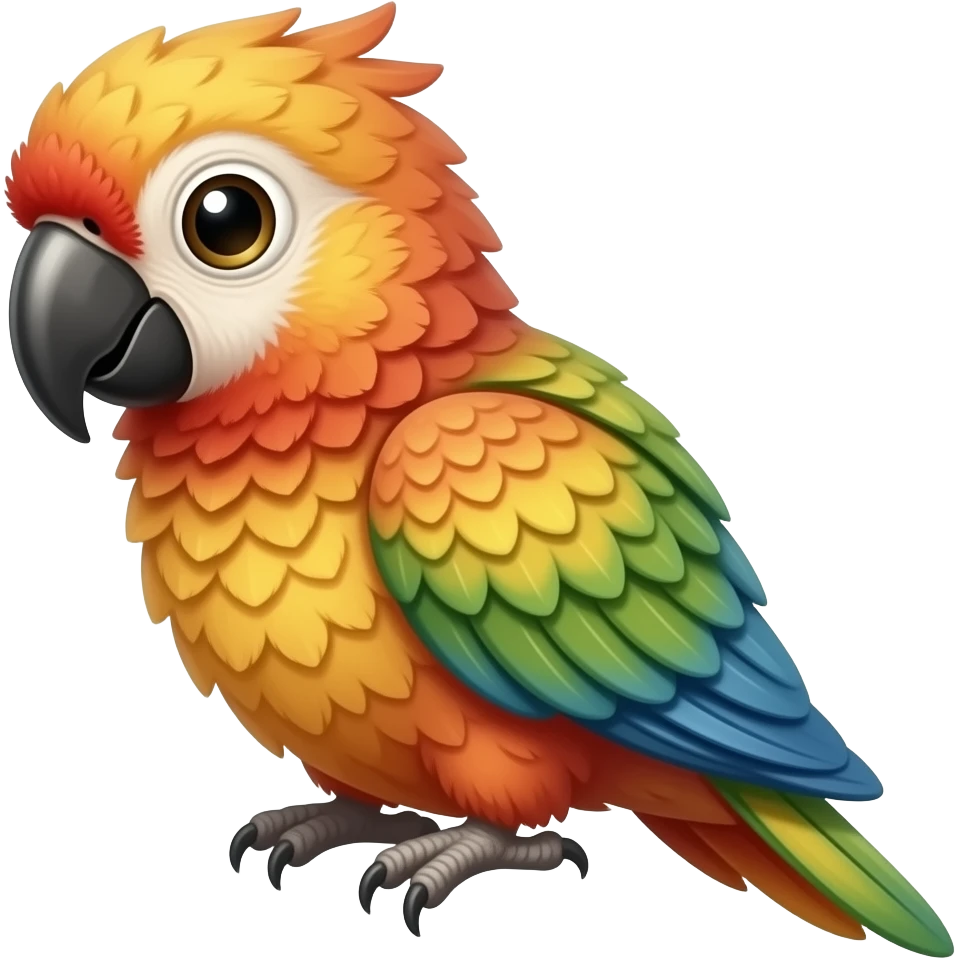 stuffed parrot emoji