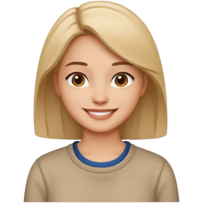 women casual outfit full satisfied emoji