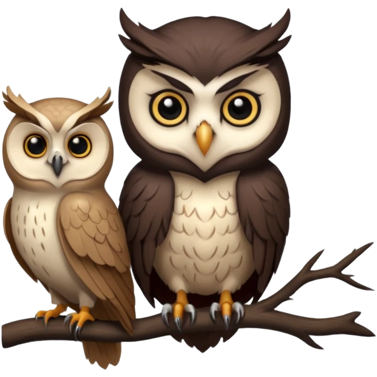 Vampire with owl emoji