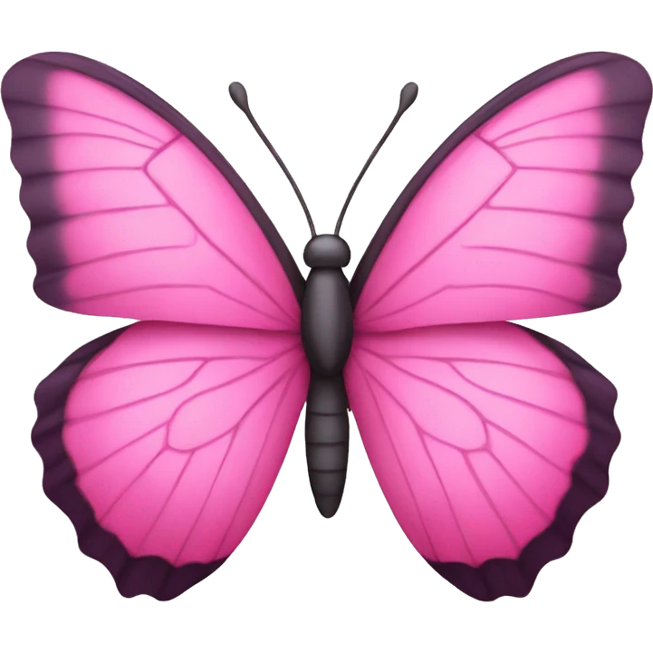 Pink butterfly emoji