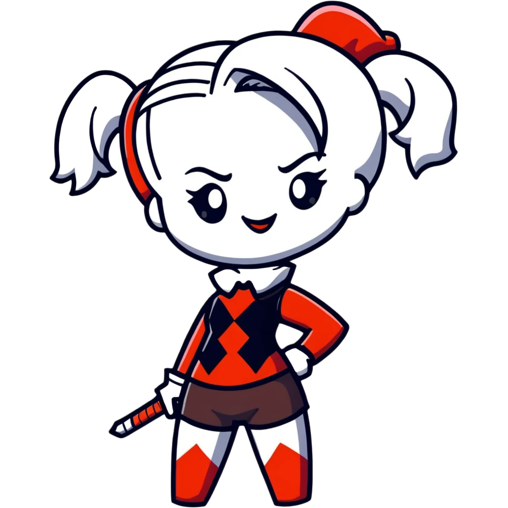 Harley Quinn from DC Comics emoji