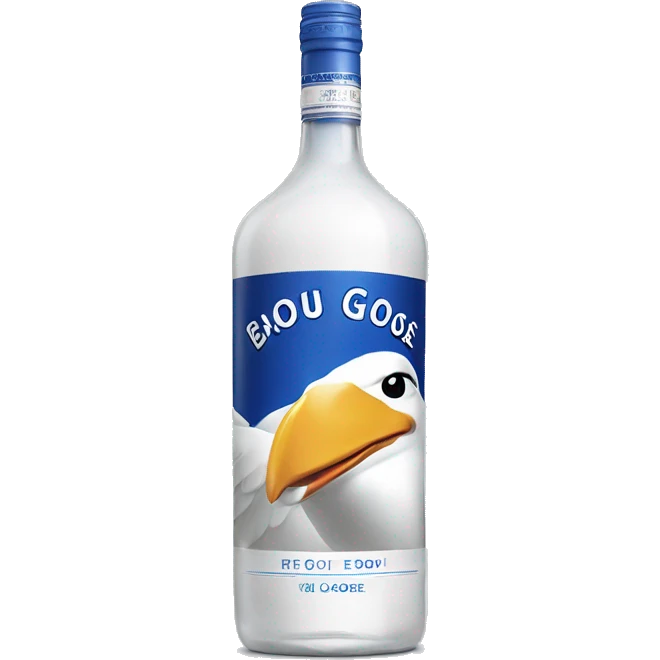 Grey goose liquor bottle emoji