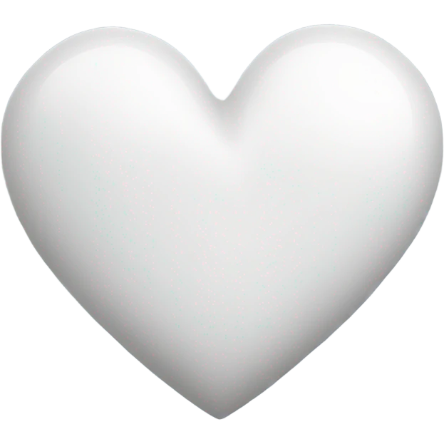 White heart emoji