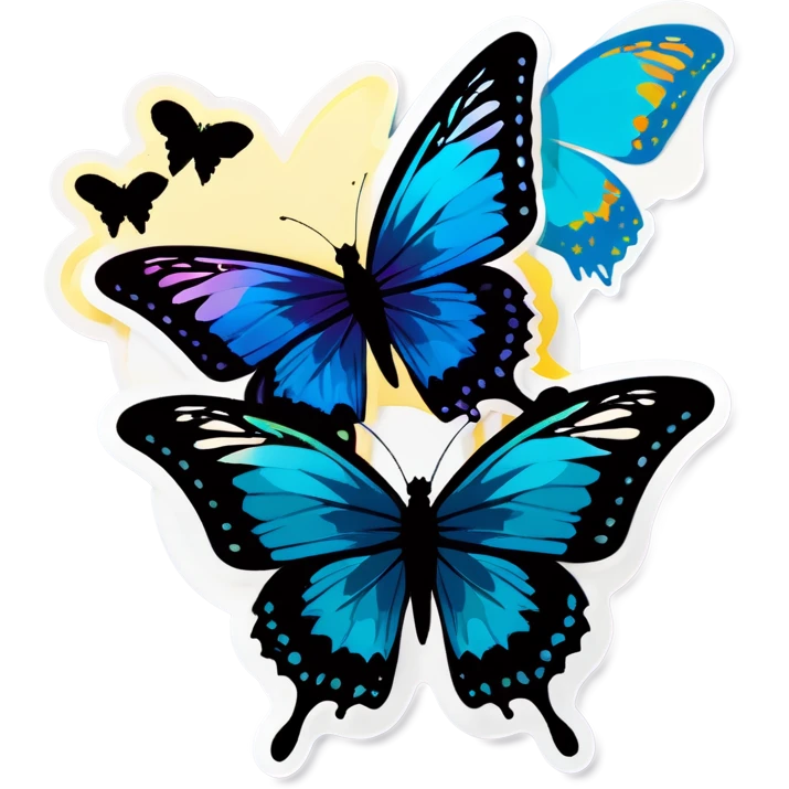 2 Party butterflies emoji