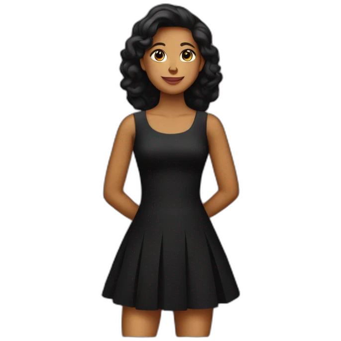 Wandawith black dress emoji