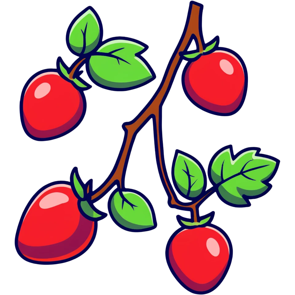 cartoon style berries emoji