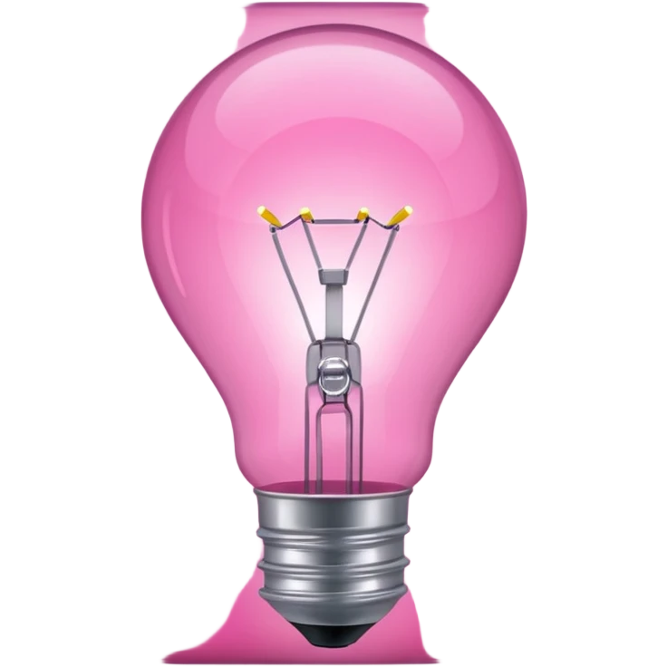 pink lightbulb emoji