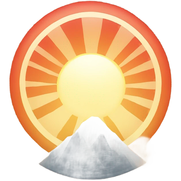 Rising sun  emoji