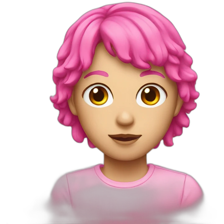 Pink emoji