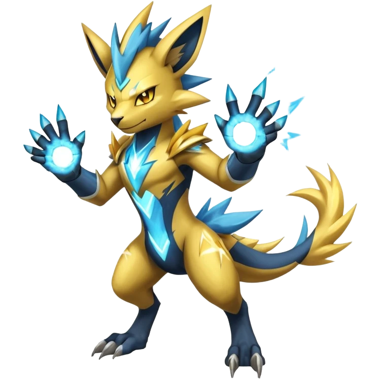 Shiny Epic Badass Manectric-Zeraora-hybrid (Full body) emoji