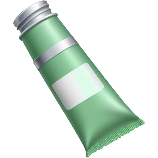 Light green paint tube emoji