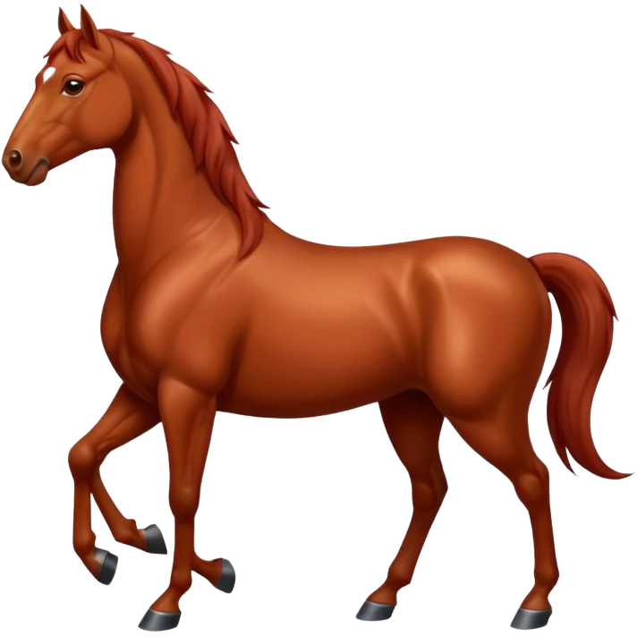 a red horse emoji
