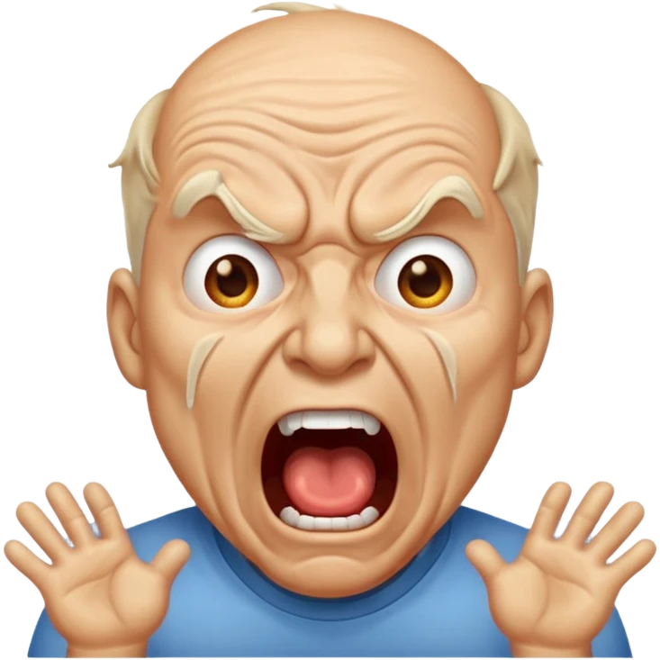 torture, screaming man emoji