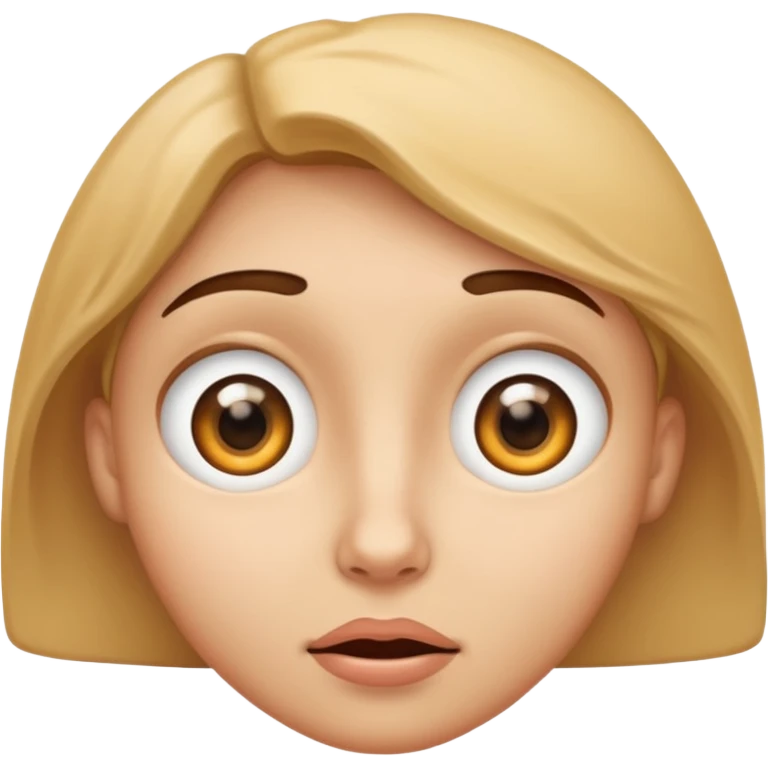 curious face emoji