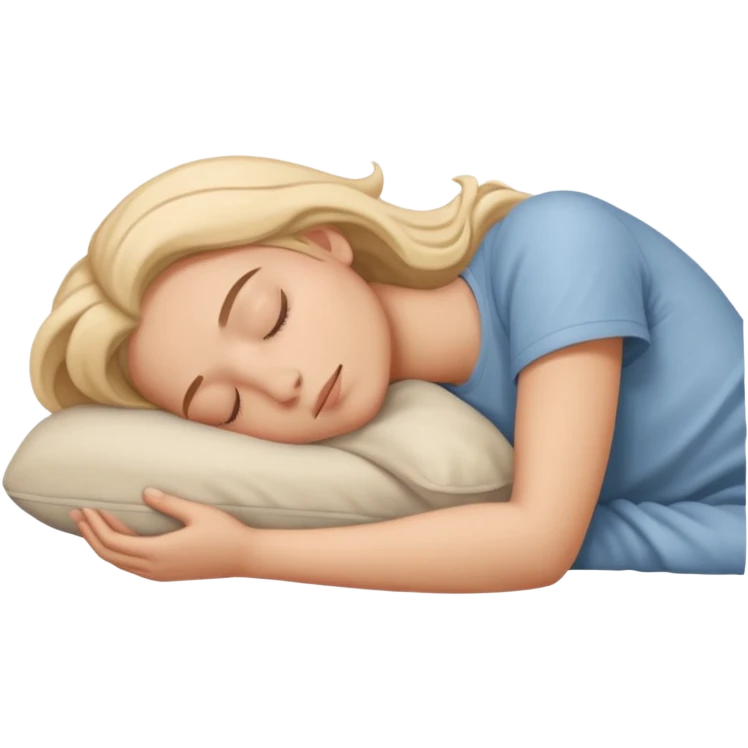 person sleeping on their side emoji