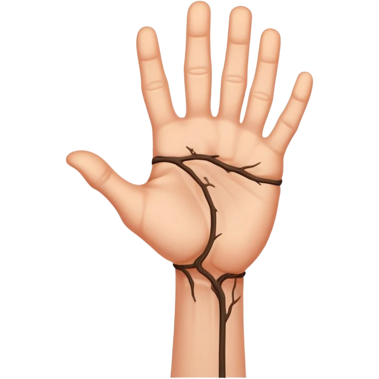 hand tightly gripping an object emoji