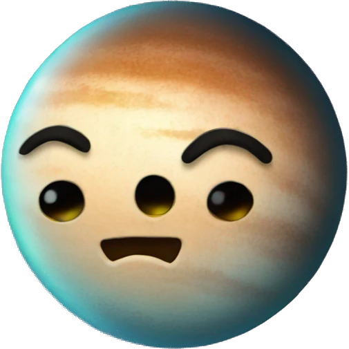 Sparkly planet emoji