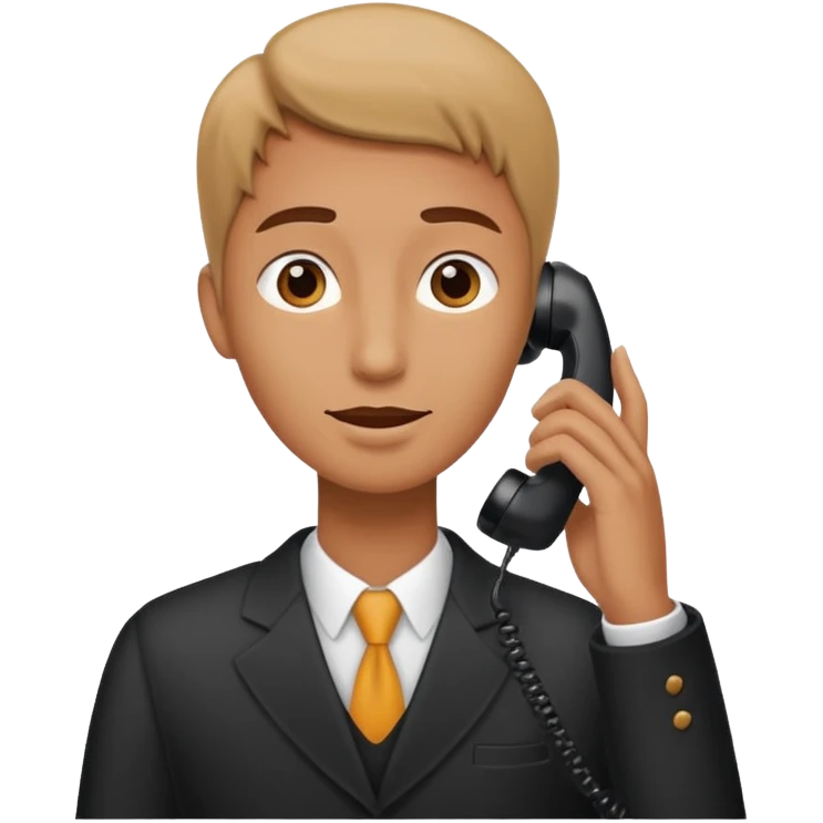 Long neck guy on phone  emoji