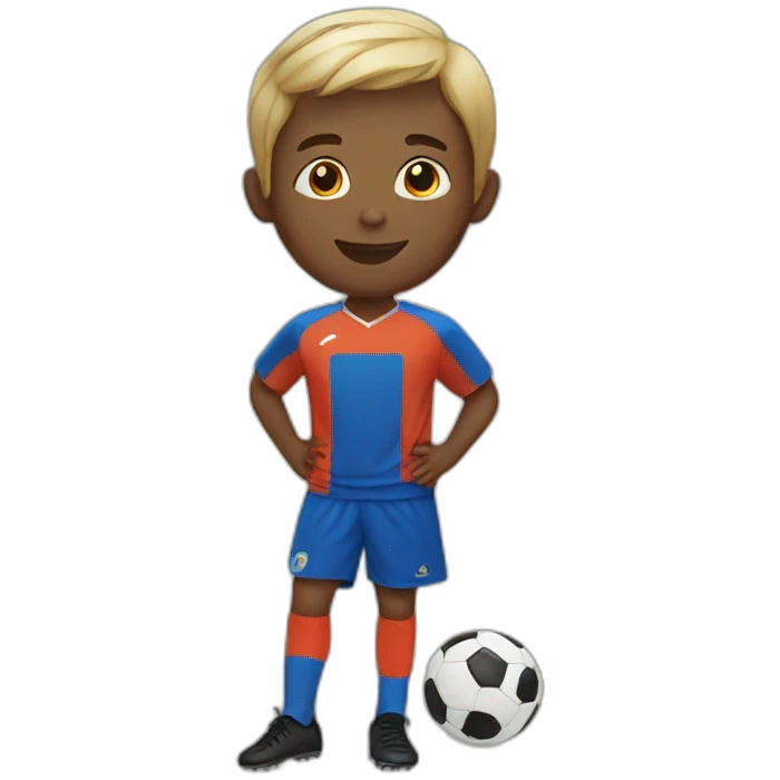 Boy soccer emoji