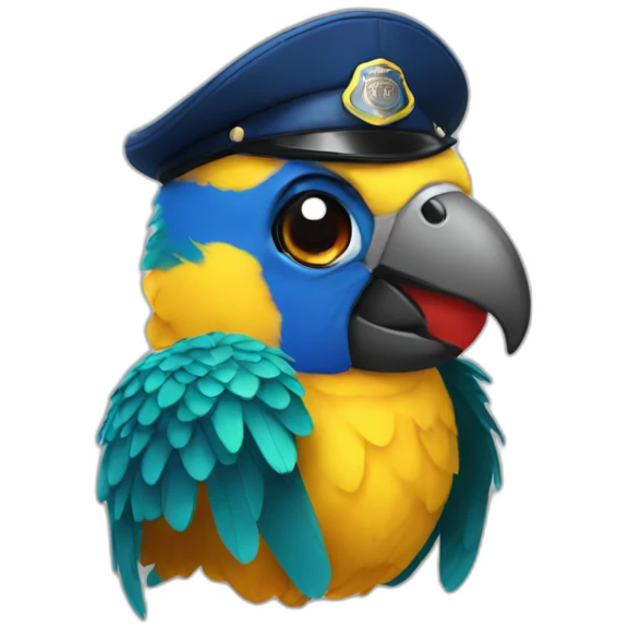 party parrot police emoji