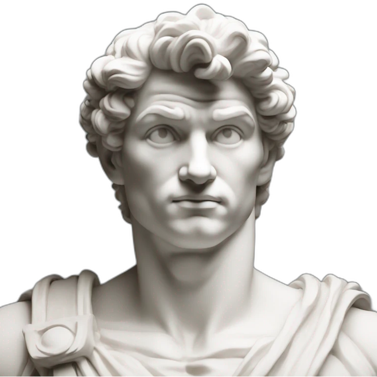 Michelangelo David full sculpture  emoji
