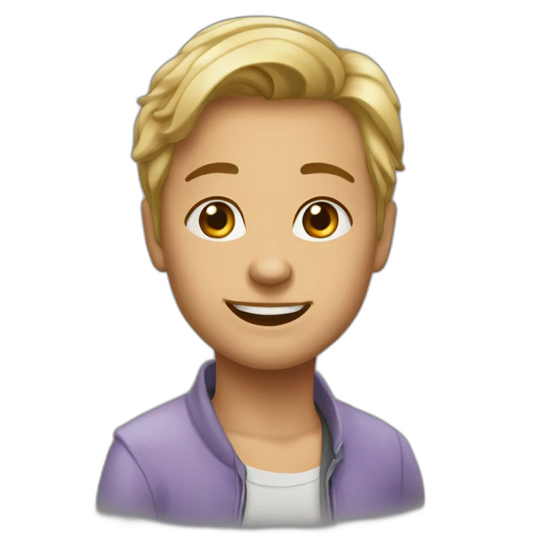богатая девушка блондинка с улыбкой emoji
