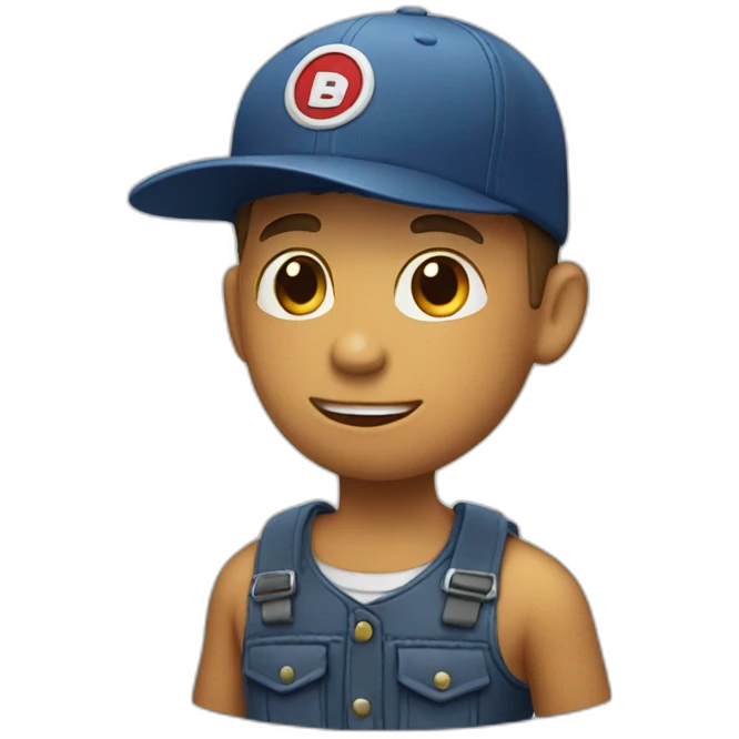 Cap boy emoji