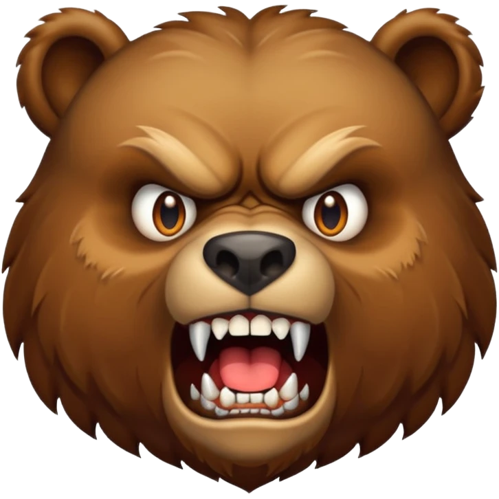 angry bear emoji