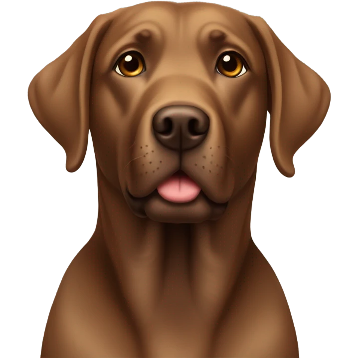 Brown lab dog emoji