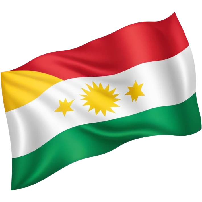 Kurdistan flagg emoji