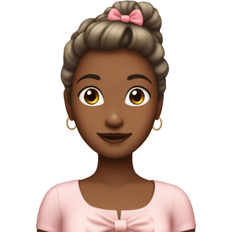 pinterest girl with bow in hair emoji