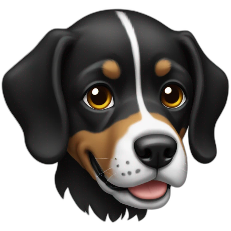 Perro negro emoji