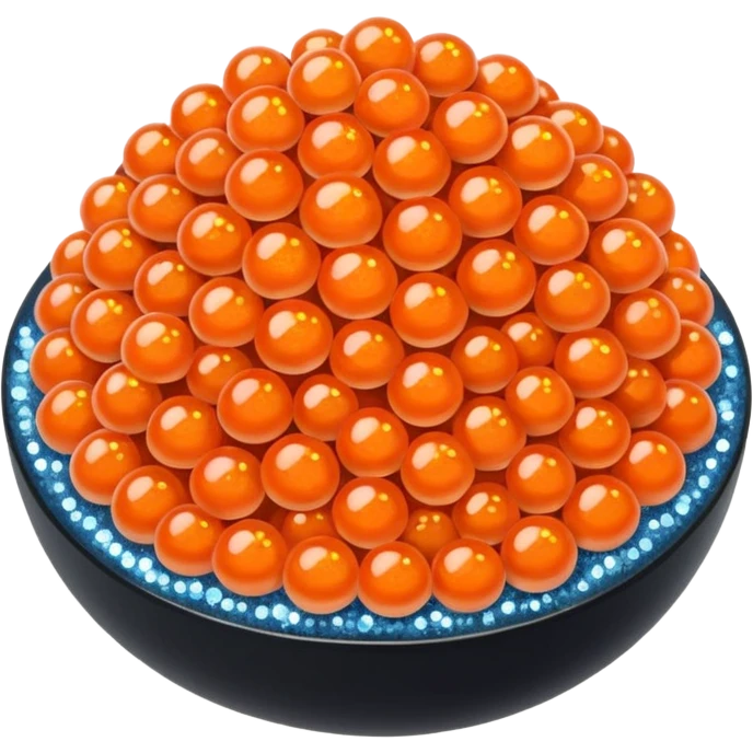 Salmon roe with glitter  emoji