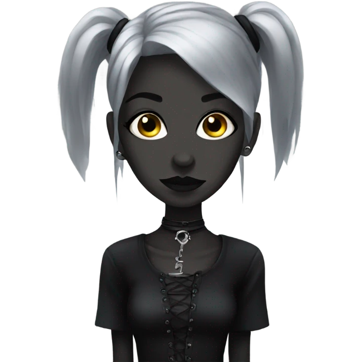 Goth girl emoji