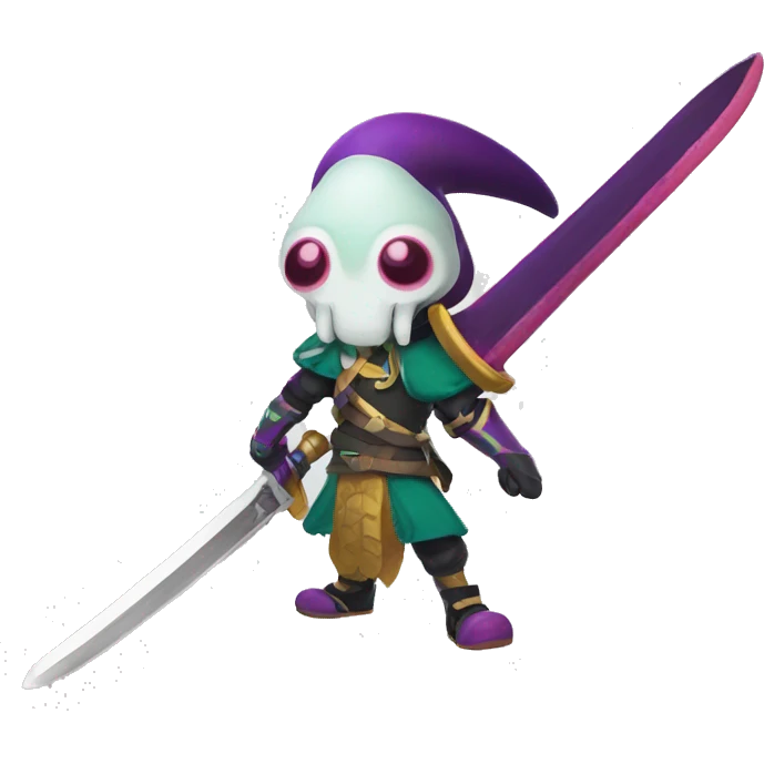 splatoon warrior squid with sword emoji