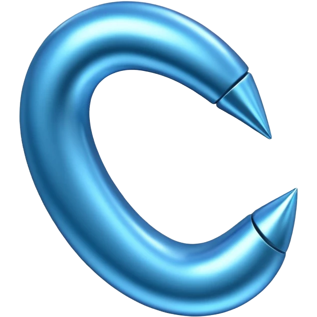 Blauer Haken von tik tok emoji