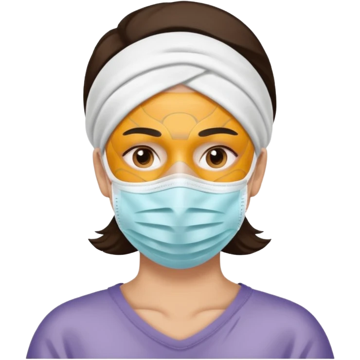 skin care face mask emoji