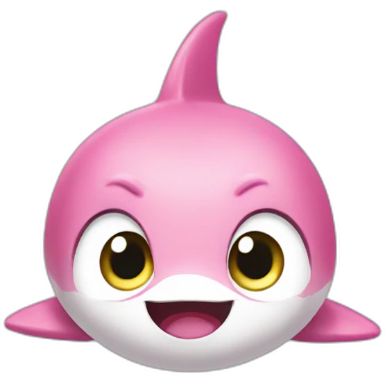 Baby shark star eyes emoji
