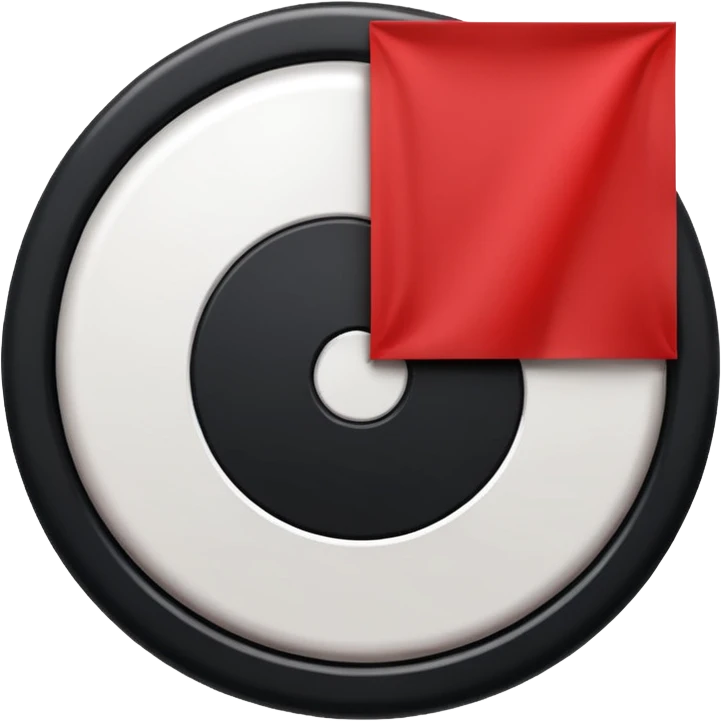 Red flag, with white disk, inside of white disk is black swastika. emoji