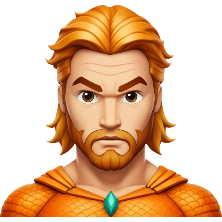 classic Aquaman superhero face emoji