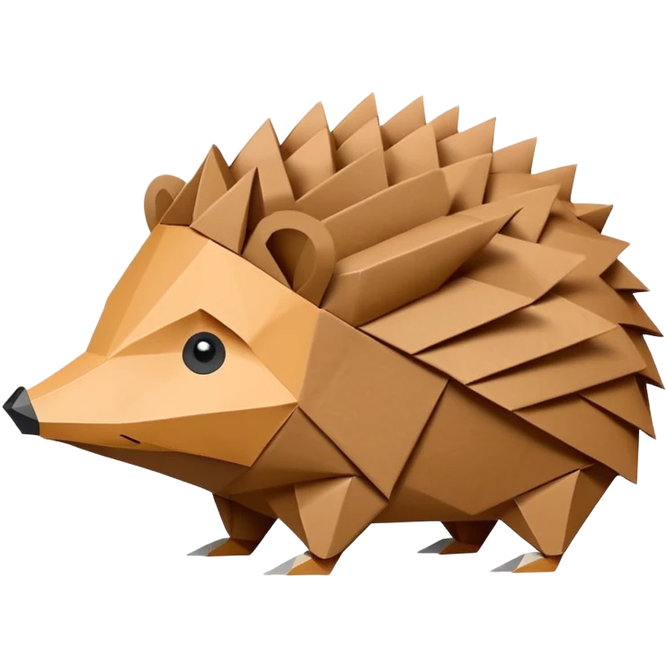 origami hedgehog emoji